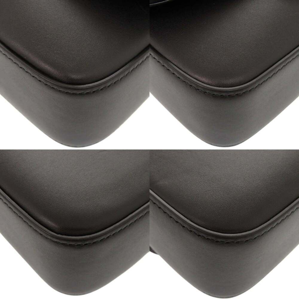 GUCCI Black Leather Shoulder Bag - Picture 4 of 10